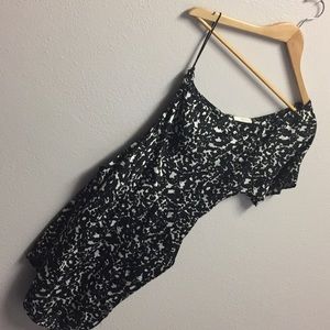 Mind Code black and white dress